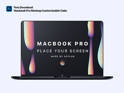 Modern Macbook Pro Customizable Mockup PSD download free free mockup macbook mockup modern macbook psd