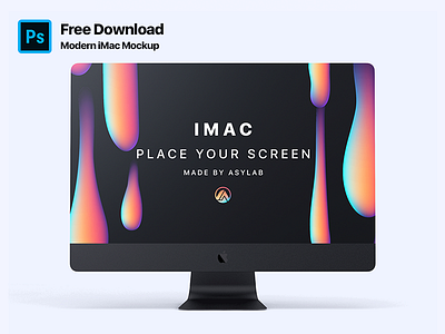 Modern iMac Customizable Mockup download free free mockup imac mockup modern imac psd