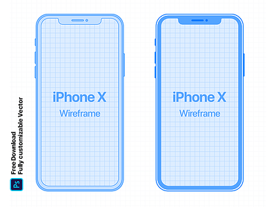 iPhone X Wireframe download free free mockup iphone x iphone x wireframe iphonex mockup psd wireframe