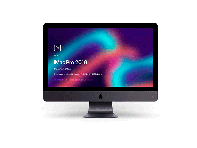 iMac Pro 2018 Mockup - 5K free free mockup graphic design imac imac pro mockup psd ui uiux user interface