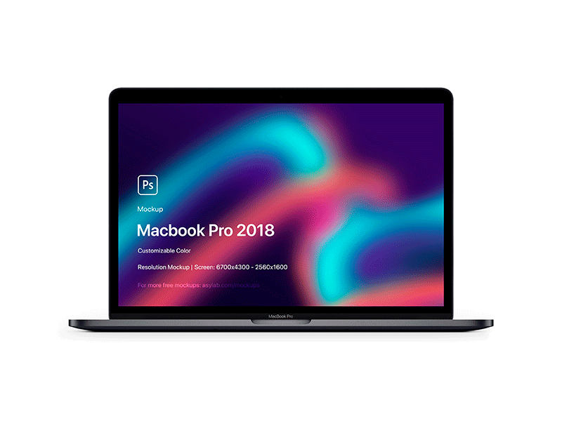 Macbook Pro 2018 Mockup - 5K
