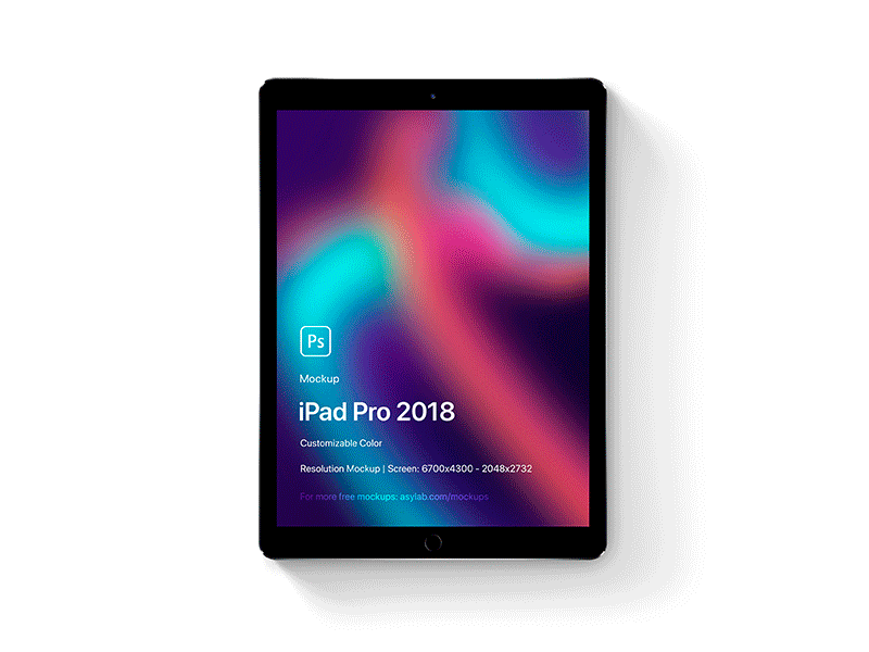 iPad Pro 2018 Mockup - 5K