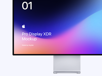 Freebie - Apple Pro Display XDR Mockup by Asylab on Dribbble