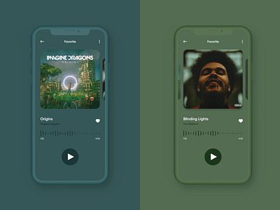 Music Player Concept app design concept design interfaces mobile mobile design music app ui user interface
