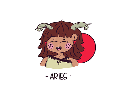 Aries aries art character draw illustration ipadpro signs zodiac zodiac sign