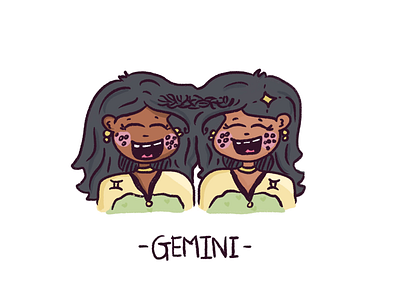 Gemini art character design draw gemini zodiac
