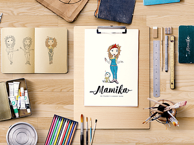 MAMIKA . branding charecter design graphic illustration logotype