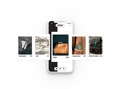 Vintage Shop App Design