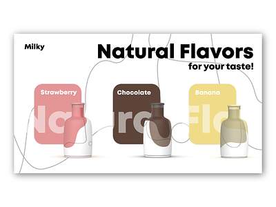 Natural Flavors branding design poster