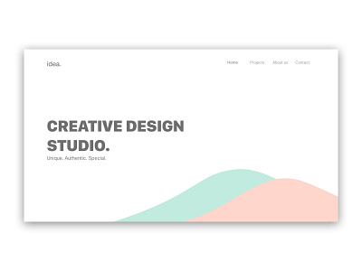 Idea. design ui website website concept
