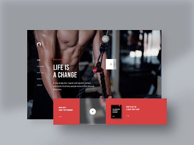 The Awesome: Landing Page #1 fitness landingpage webdesign