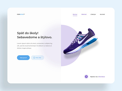 FORMOVE™: Website Concept #1 concept landing page sneakers web web design