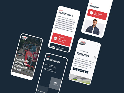 Rally Radosti: Mobile Version charity app mobile responsive design ui ux webdesign website