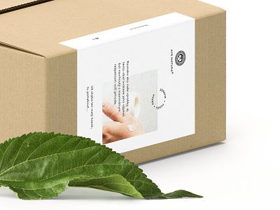 AVE NATURA®: Shipping Box box branding cosmetics design lifestyle logo packaging shipping sticker