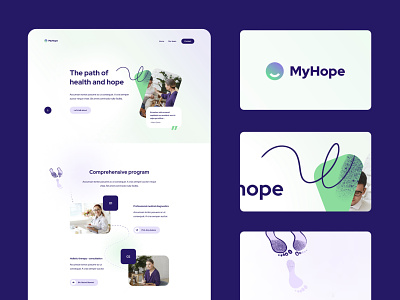 MyHope: Exploration agency branding design health hope illustration logo ui ux webdesign website