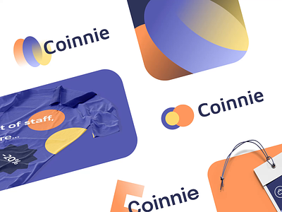 Coinnie: Branding branding coin crypto cryptocurrency logo market minimalist modern moodboard trading