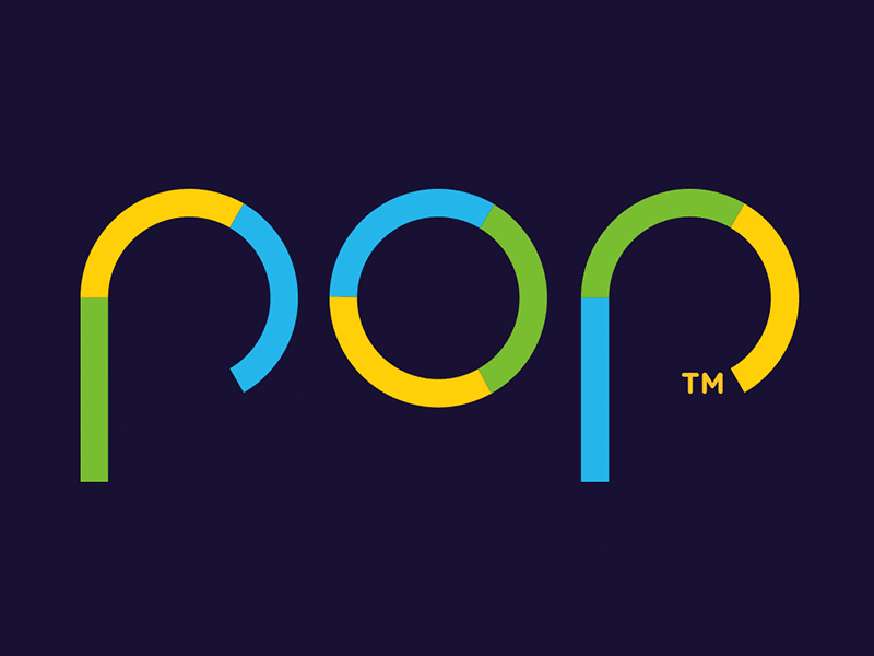 Pop animation app branding design logo start up