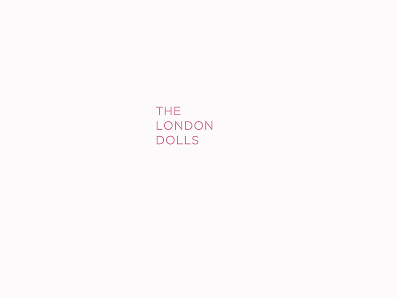 The London Dolls logo creation branding breakdown creation design logo salon