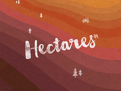 Hectares brand branding breakdown creation design identity logo message