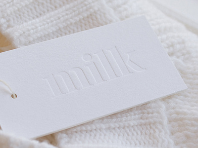 Milk Cashmere Branding - Business card