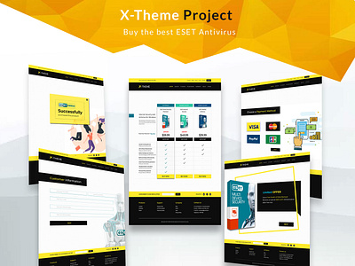 X-Theme creative ecommerce illustration modern template typography ui uiux ux web web design web template webdesign