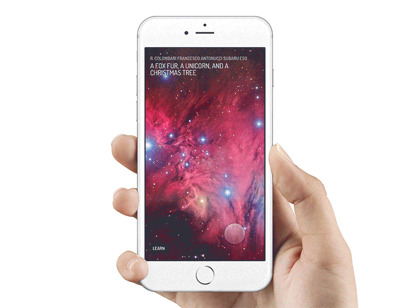 NASA Photo of the Day Viewer framer ios prototype space