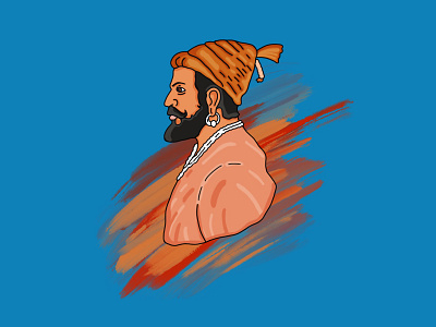 Shivaji illustration india king