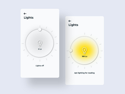 Light control in Home automation app