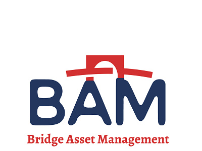 BAM adobe illustator logo minimalistic