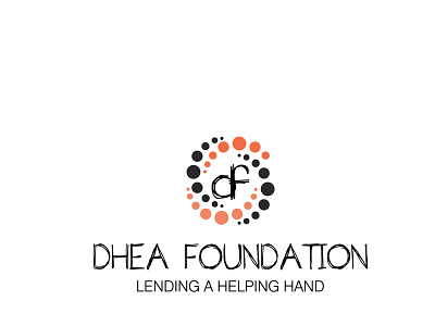 Foundation design flat illustrator logo