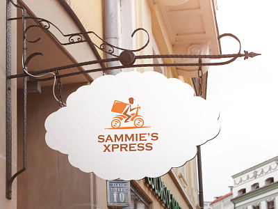 Sammie's Xpress adobe branding courier logo logodesign