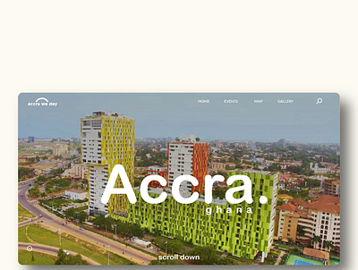 Accra we dey accra interface uidesign uxdesign website
