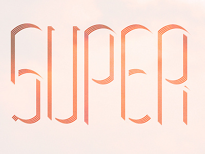 Super clean custom type modern simple texture typography