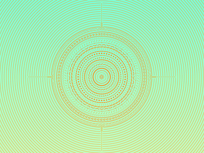 Spheres geometric gradient green linework maximal minimal modern orange seamless simple spheres