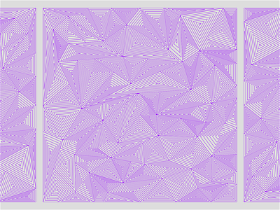 Crystal crystal geometric illusion illustration linework minimal modern purple trippy
