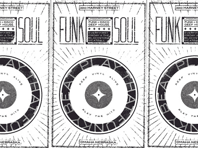Play That Funky Beat Print custom type dj logo music record screenprint typography vinyl