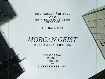 Morgan Geist minimal photography poster type