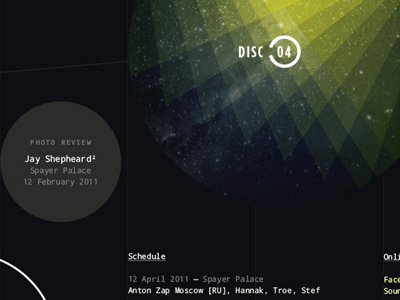 The Bubble Online geometric grid layout webdesign