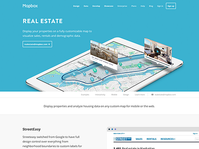 Mapbox Real Estate industries ipad map mapbox markers perspective real estate tooltip ui