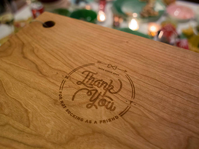 Thank you bff cutting board infinite thank you typography wood