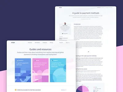 Stripe Guides guides landing page stripe