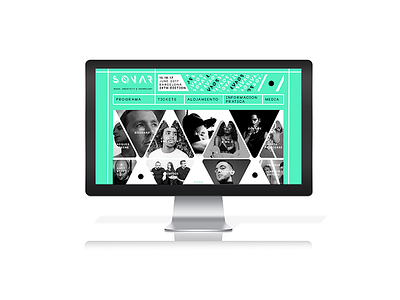 SONAR festival graphic design interface web