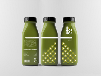 HopHopHop graphic design jus de fruit packaging