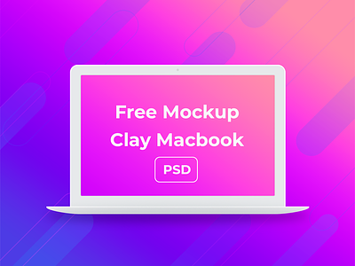 Free Mockup Clay Macbook macbook mock up mockup psd