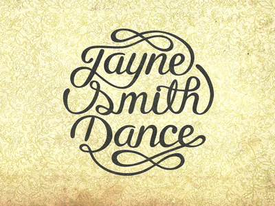 Jayne Smith Dance Logo 3 hand drawn logo typography