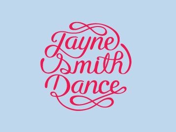 Jayne Smith Dance Logo Colour colour hand drawn logo typography