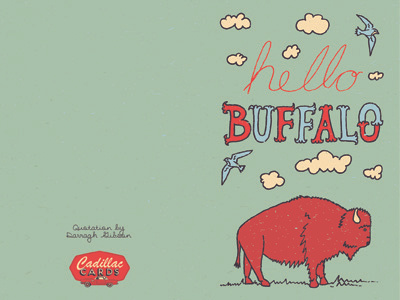 Hello Buffalo illustration typography