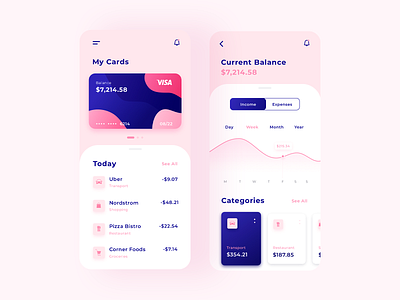 Mobile Banking app design baking bank app credit card dailyui graphic design mobile banking mobile design ui ui design