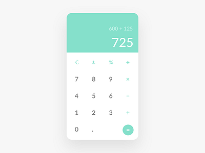 DailyUI 004 - Calculator app design calculator dailyui ui design