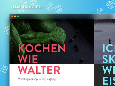 HAMBURGGIFTS - Be prepared to be blessed app cooking figma flinto germany inspiration interface invision scrollview ui ux web